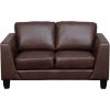 Picture of Kyra Brown Leather Loveseat