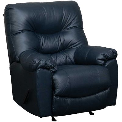 Picture of Trilogy Navy Leather Rocker Recliner