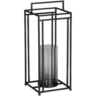 Picture of Glass And Metal Lantern Large