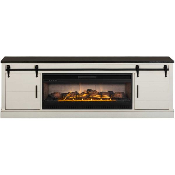 Picture of 80" Fireplace Console with Insert
