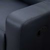 Picture of Lilian Midnight Blue 2 Piece Reclining Sectional w