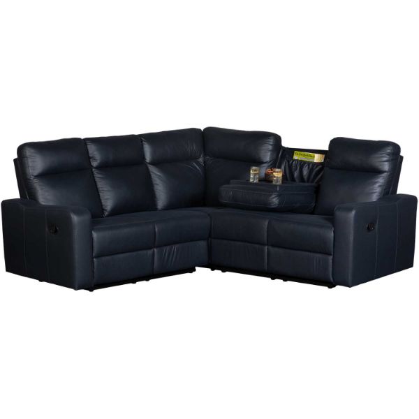 Picture of Lilian Midnight Blue 2 Piece Reclining Sectional w