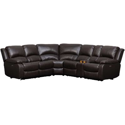 Picture of Eli Leather 6PC Power Motion Sectional