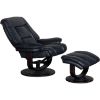 Picture of Ari Blueberry Leather Chair and Ottoman