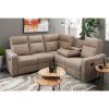 Picture of Lilian Stone Beige 2 Piece Reclining Sectional wit