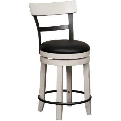 Picture of Bourbon 24" Swivel Barstool with back