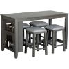 Picture of Hawthorne 5-Piece Counter Height Pub and Stools