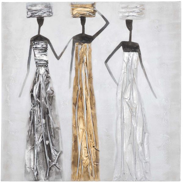 Picture of Three Ladies Golds And Grays