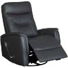 Picture of Rema Gray Leather Swivel Rocker Recliner, Beyond 50 Characters