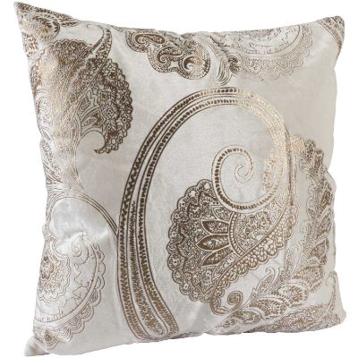 Picture of Bronze Paisley 18 Inch Pillow *P