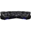 Picture of Edge 6PC Dual Power Zero Gravity Motion Sectional