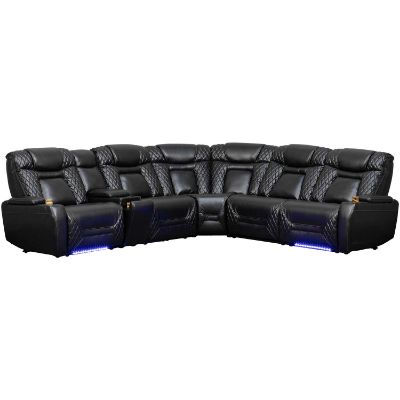 Picture of Edge 6PC Dual Power Zero Gravity Motion Sectional