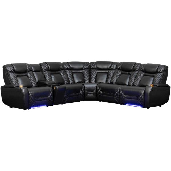 Picture of Edge 6PC Dual Power Zero Gravity Motion Sectional