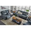 Picture of Steel Leather Dual Power Recline Console Loveseat