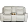 Picture of Coconut Leather Dual Power Recline Console Lovesea