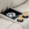 Picture of Coconut Leather Dual Power Recline Console Lovesea