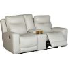 Picture of Coconut Leather Dual Power Recline Console Lovesea