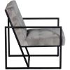 Picture of Ani Metal Tufted Gray Accent Chair