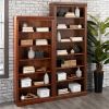 Picture of Burnish Oak Bookcase, 6 Shelf