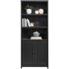 Picture of Cottage Road Black Bookshelf with Storage