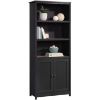 Picture of Cottage Road Black Bookshelf with Storage