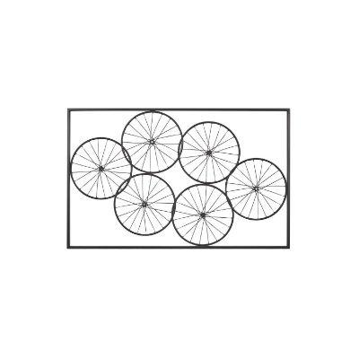 Picture of Blck Metal Wheels Bike Wall Dcor