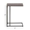 Picture of Drk Brwn Wood C-Shap Acc Tbl