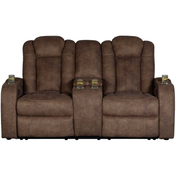 Picture of Wolfridge Dual Power Recline Console Loveseat