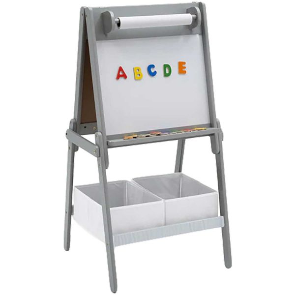 Picture of Chelsea White Double-Sided Storage Easel with Pape