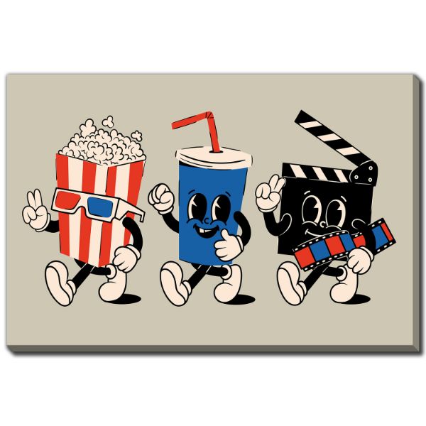 Picture of Let'S Go To The Movies Canvas Art