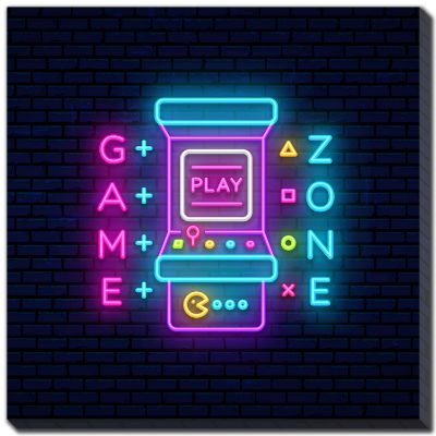 Picture of Game Zone Neon Look Canvas Art