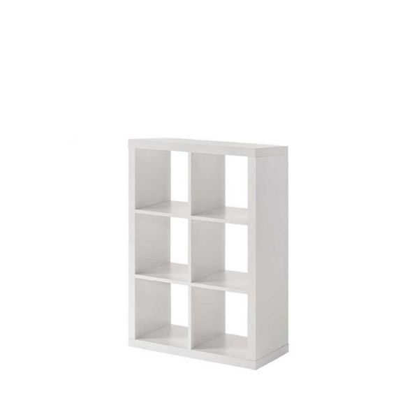 Picture of Flawn Six Cube Open Bookcase, White