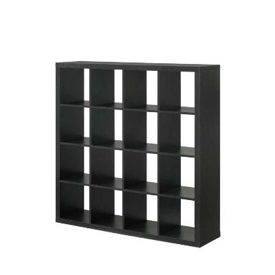 Picture of Flawn Sixteen Cube Open Bookcase, Black