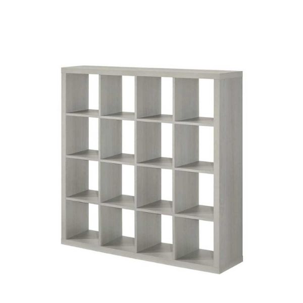 Picture of Flawn Sixteen Cube Open Bookcase, Gray