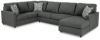 Picture of Edenfield Charcoal 3 Piece Sectional with RAF Chai