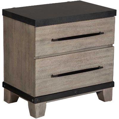 Picture of Forge Gray 2-Drawer Nightstand