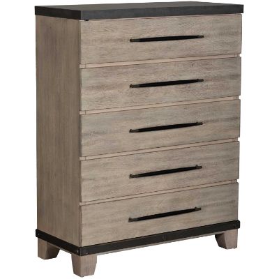 Picture of Forge Gray 5-Drawer Chest