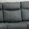 Picture of Charles Gray Reclining Sofa with Drop Table