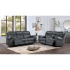 Picture of Charles Gray Reclining Sofa with Drop Table