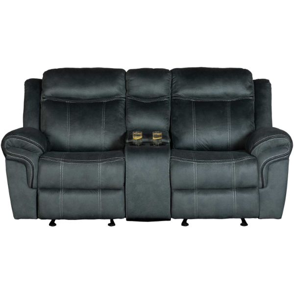 Picture of Charles Gray Recline Console Loveseat