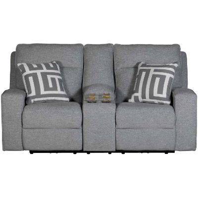 Picture of Biscoe Dual Power ZG Recline Console Loveseat