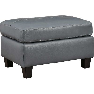 Picture of Genoa Steel Leather Ottoman