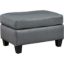 Picture of Genoa Steel Leather Ottoman