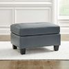 Picture of Genoa Steel Leather Ottoman