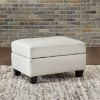 Picture of Genoa Coconut Leather Ottoman