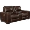 Picture of Alessandro Leather Power Recline Console Loveseat