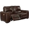 Picture of Alessandro Leather Power Recline Console Loveseat