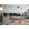 Picture of Serene Tribal Red Neutral Rug