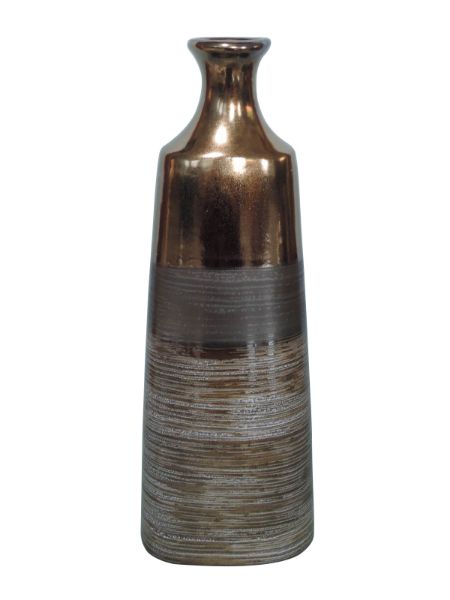 Picture of Bronze Metalic Tall Oblong Vase