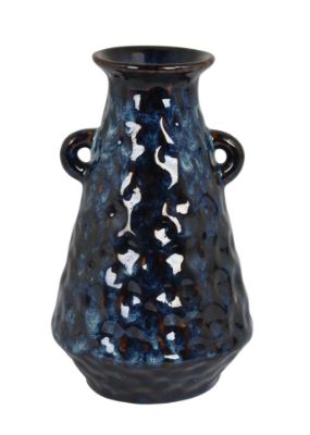 Picture of Blue Brown Metal Pot Vase Tall